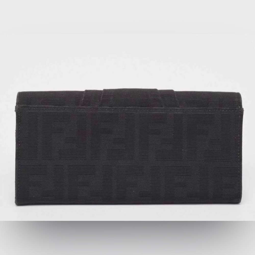 Fendi Zucca black Canvas Bifold Wallet / Full Inclusion - Picture 6 of 14